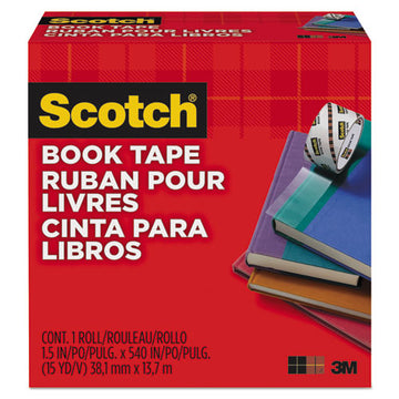 Scotch® Book Tape, 3" Core, 3" X 15 Yds, Clear freeshipping - TVN Wholesale